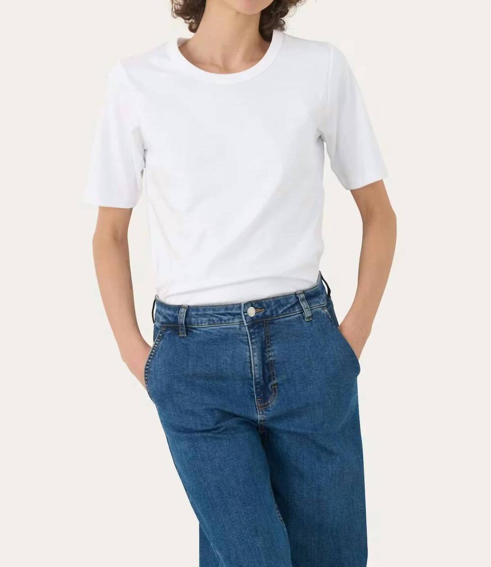 NEW PART TWO ratana t-shirt in bright white